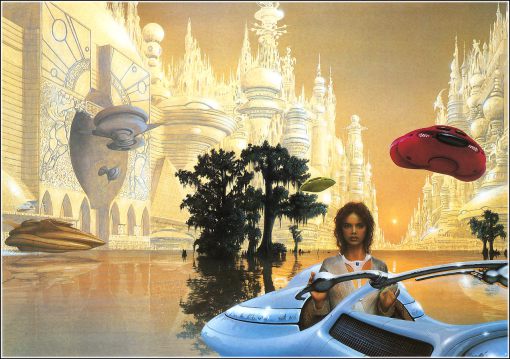 Majipoor Chronicles cover art by Jim Burns